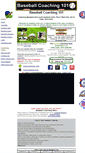 Mobile Screenshot of baseballcoaching101.com